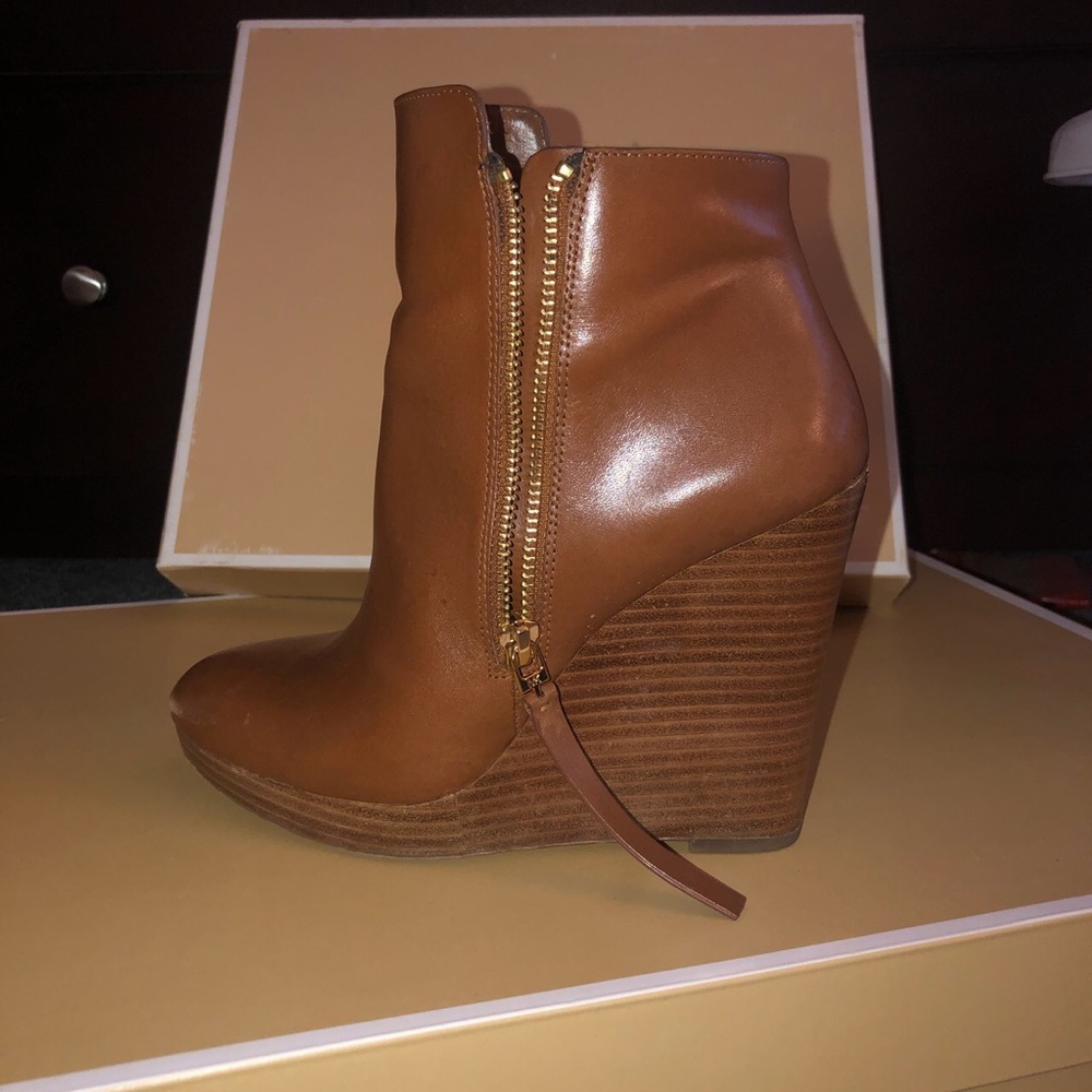 Brown booties
